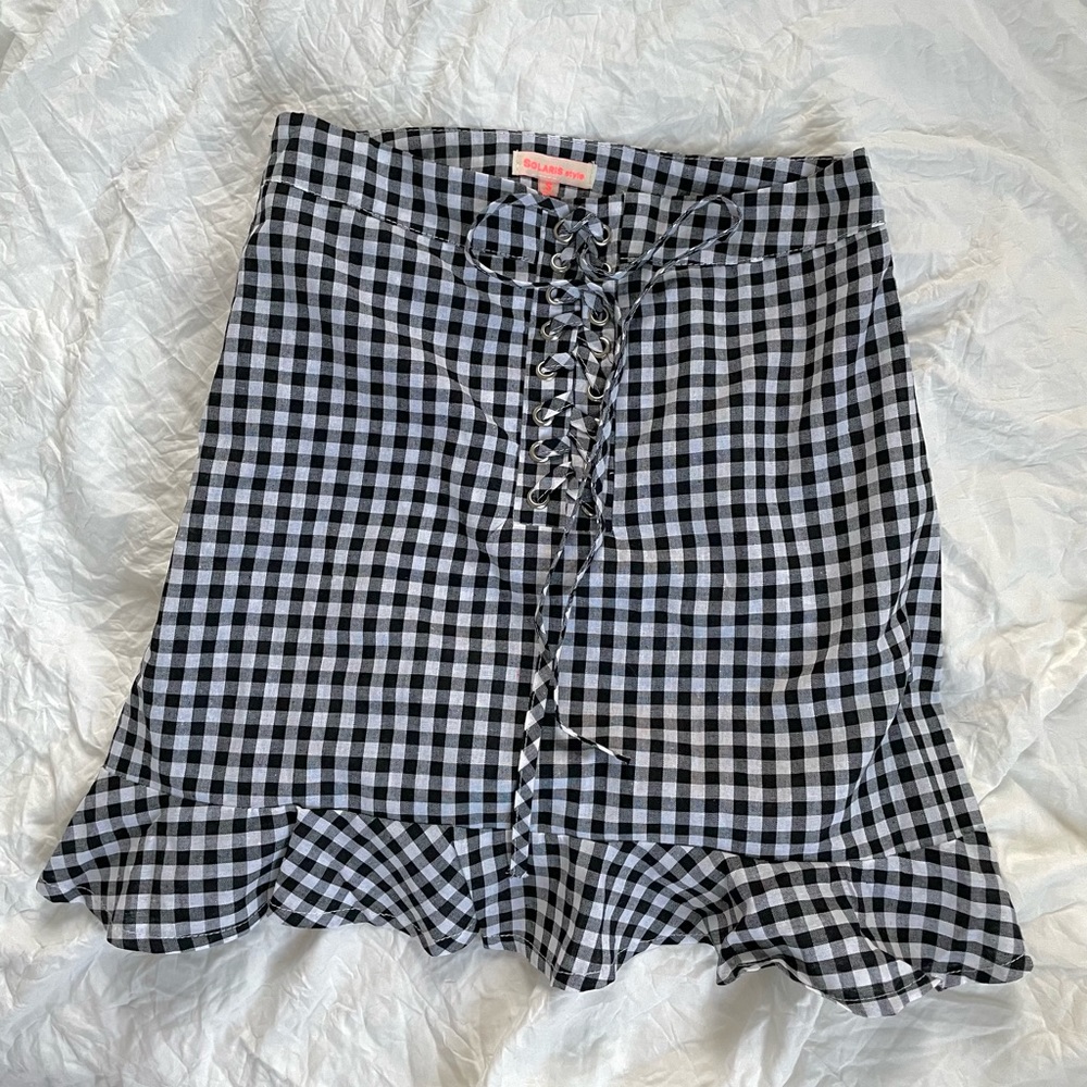 Checkered Picnic Mini Skirt